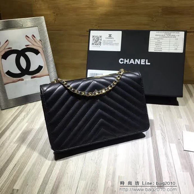 香奈兒CHANEL V982新款新顏色專櫃品質羊皮鏈條小包 DSC1252